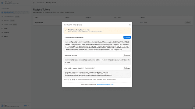 Installation | React Video Editor Docs