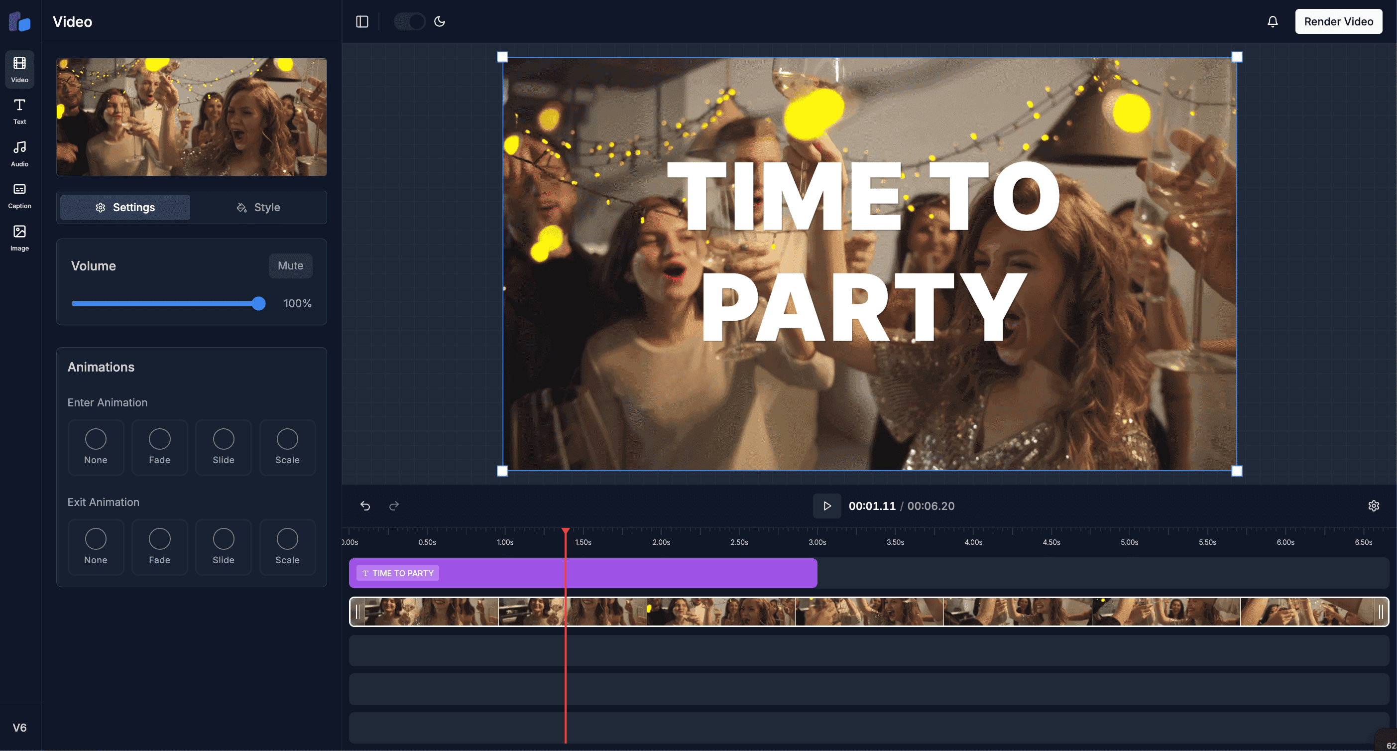 Video timeline interface with keyframe markers and detailed overlay positioning controls