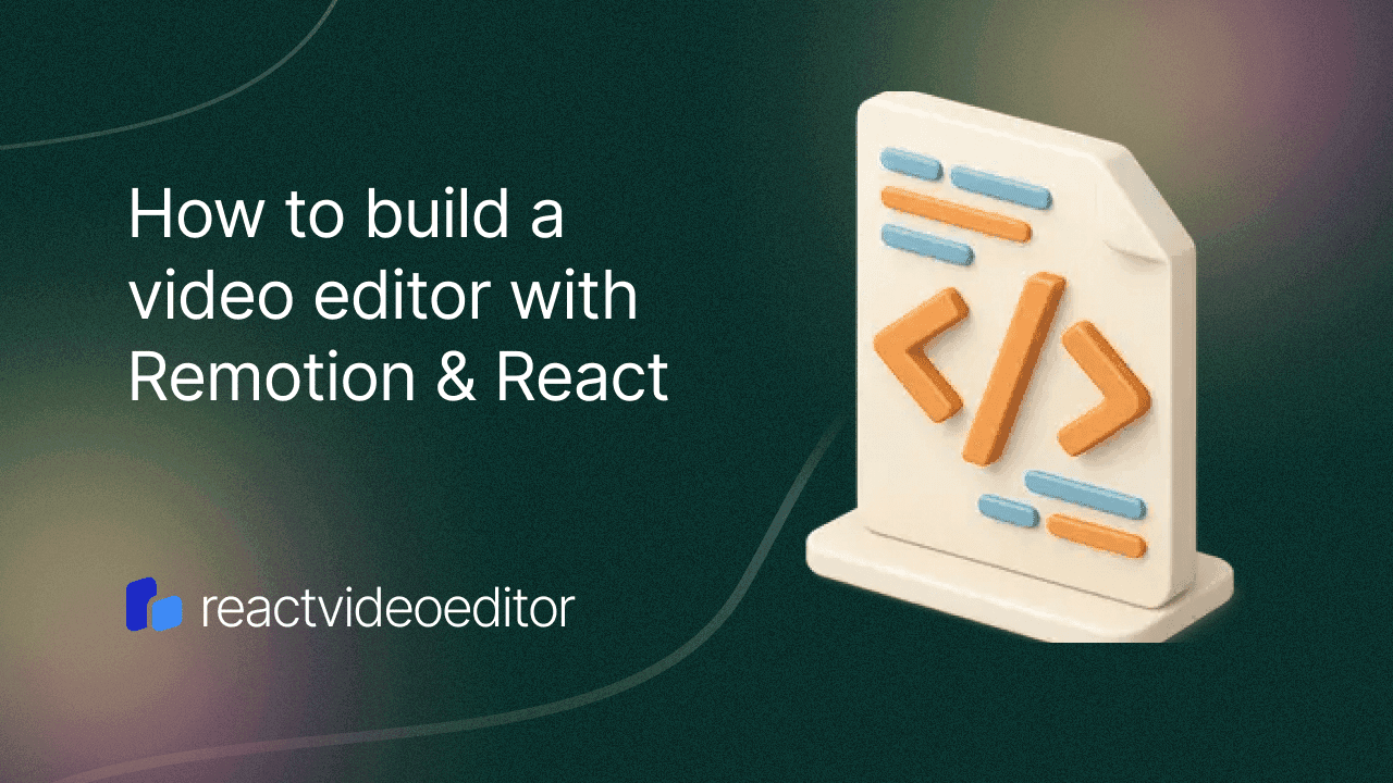 How to build a Video Editor with Remotion and Next.js
