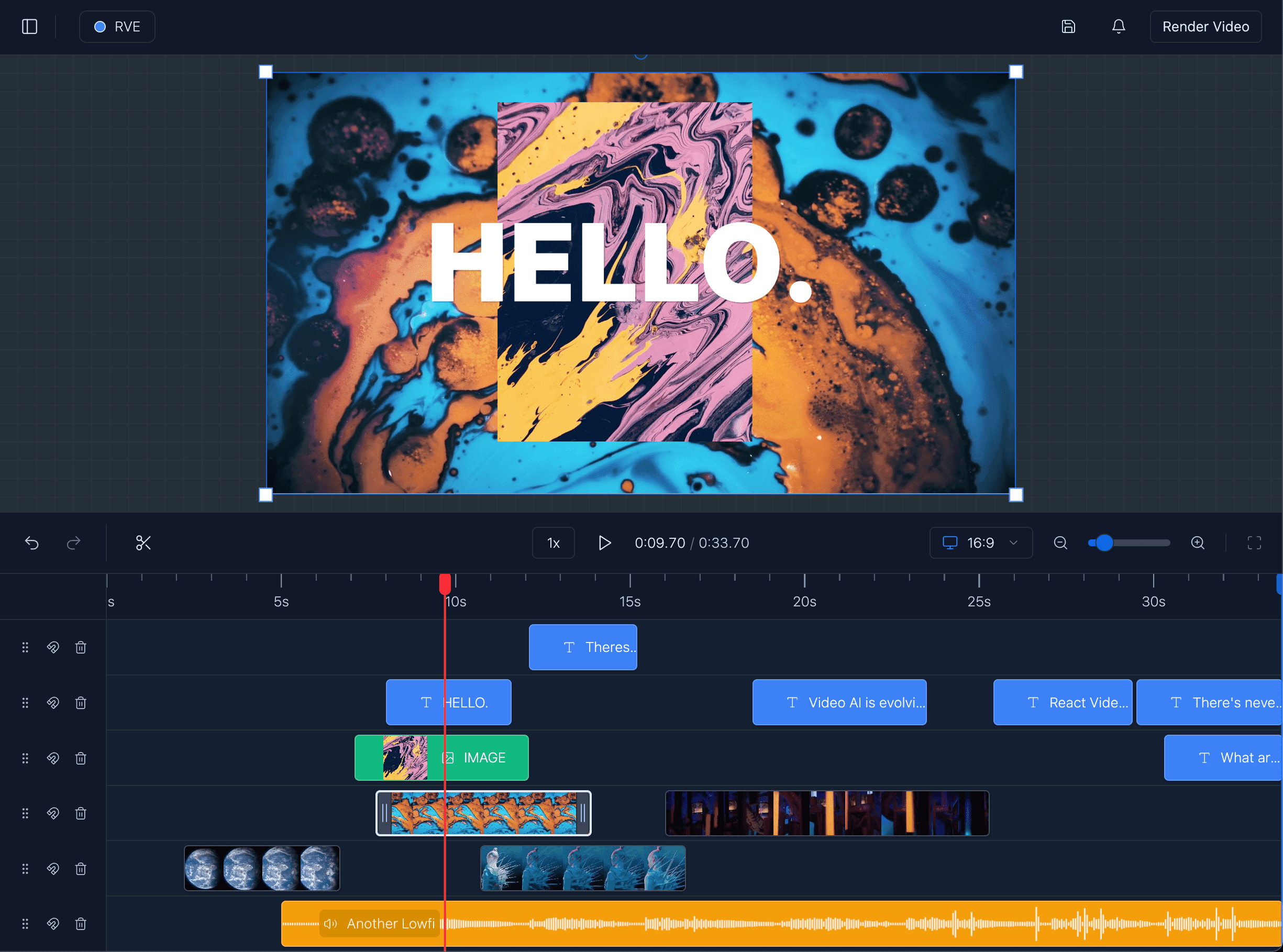 React Video Editor Overlays Feature Demo