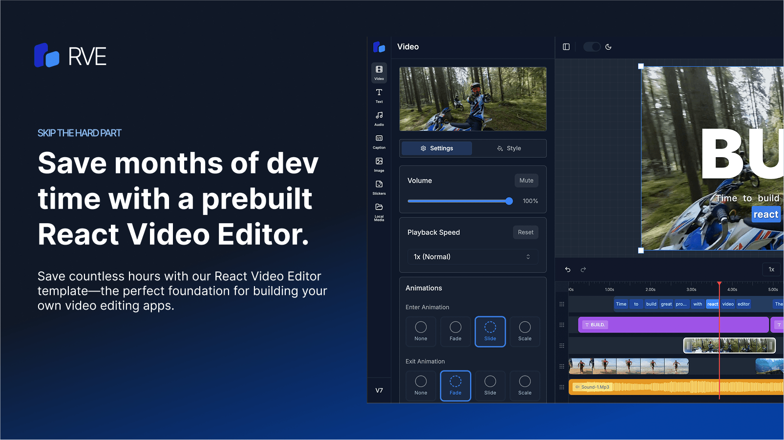 React Video Editor Template
